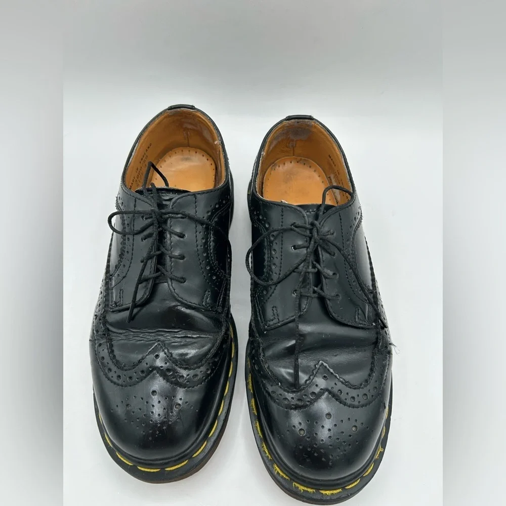 COPY - RARE Vtg Dr Martens 3989 Made in England Wingtip Black Brogues Oxfords C… - Picture 9 of 12